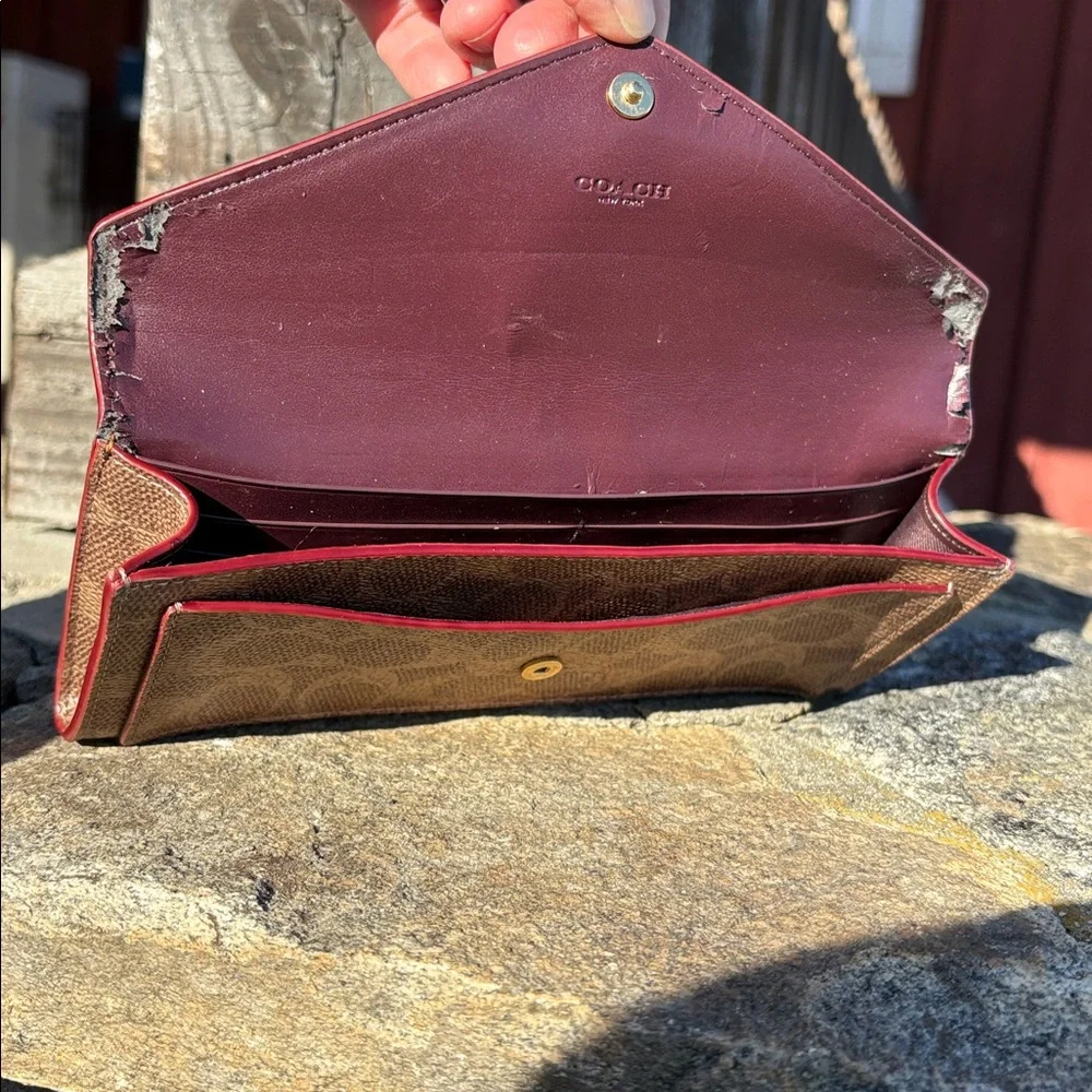 Coach Signature C Long Wallet REHAB WALLET WITH CALLOUTS - Picture 12 of 16